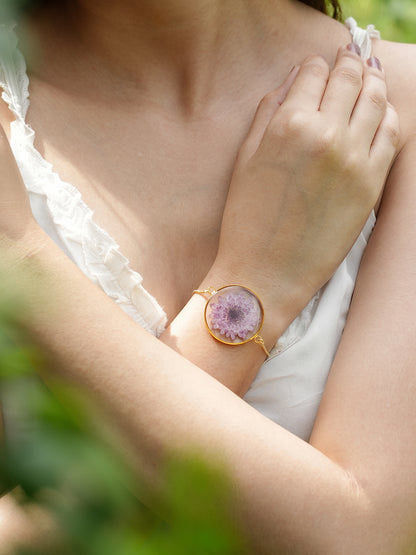 Purple Chrysanthemum Bracelet