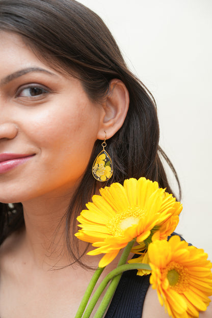 The Joyful Yellow Bloom Earrings