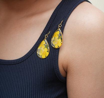The Joyful Yellow Bloom Earrings