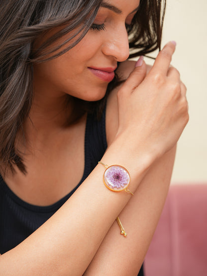 Purple Chrysanthemum Bracelet