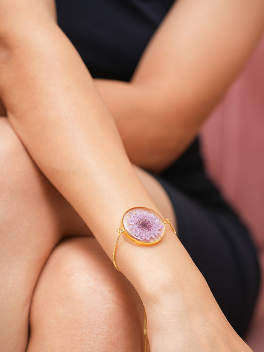 Purple Chrysanthemum Bracelet