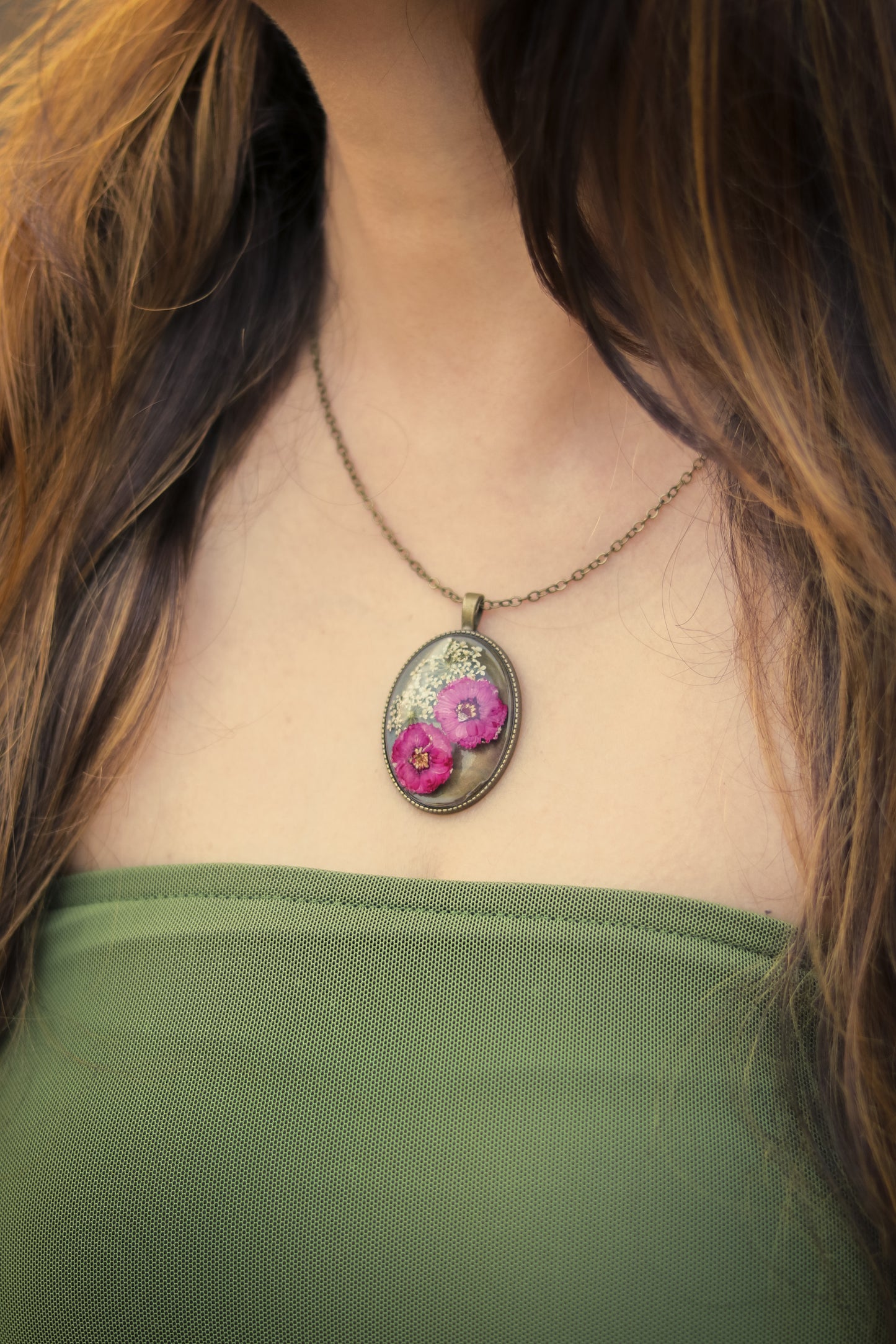 Purple Wildflower-A free spirit Pendant