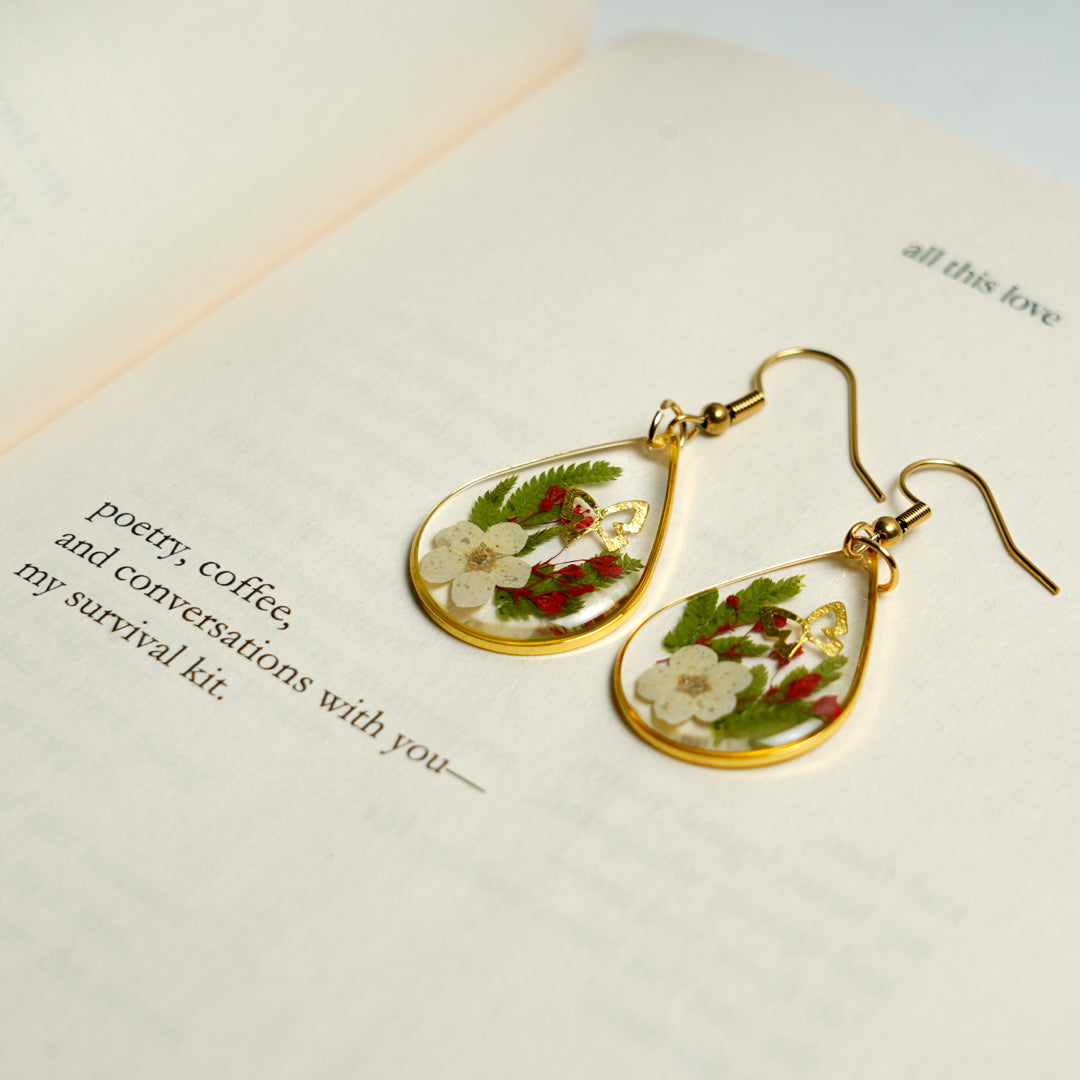 Whispers of Becoming, Blooming Earrings 🦋