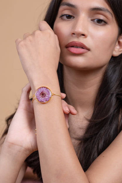 Purple Chrysanthemum Bracelet