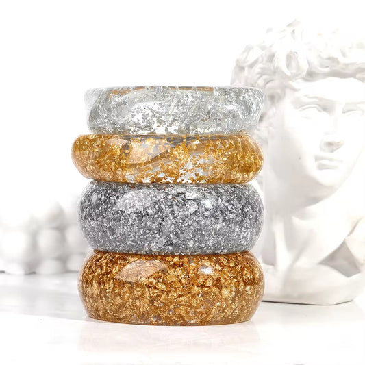 ☀️ Solaris Resin Bangle Stack