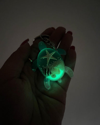 Lucky “Glow” Turtle Keychain