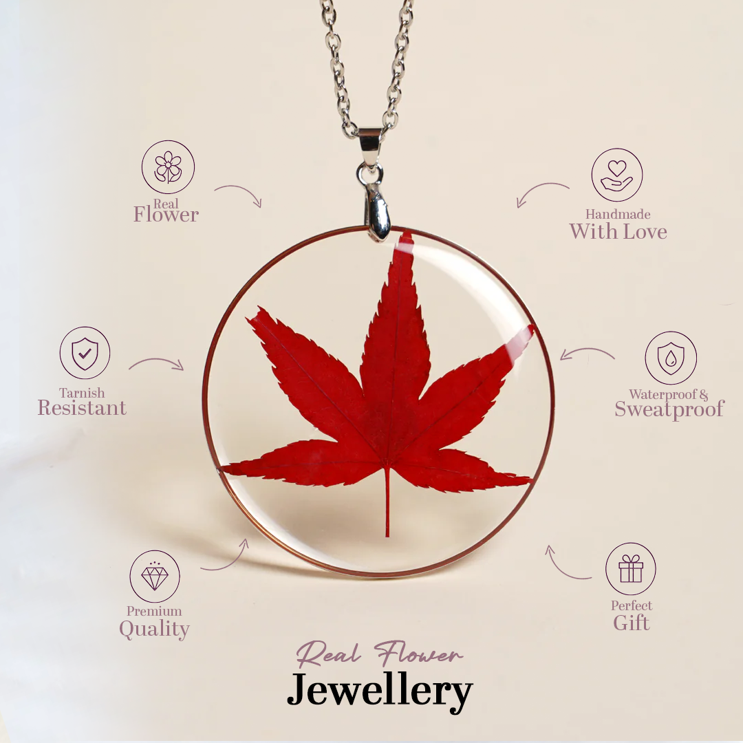 Red Maple Leaf Pendant