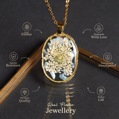 Abalone shell & Ivory annes lace pendant !