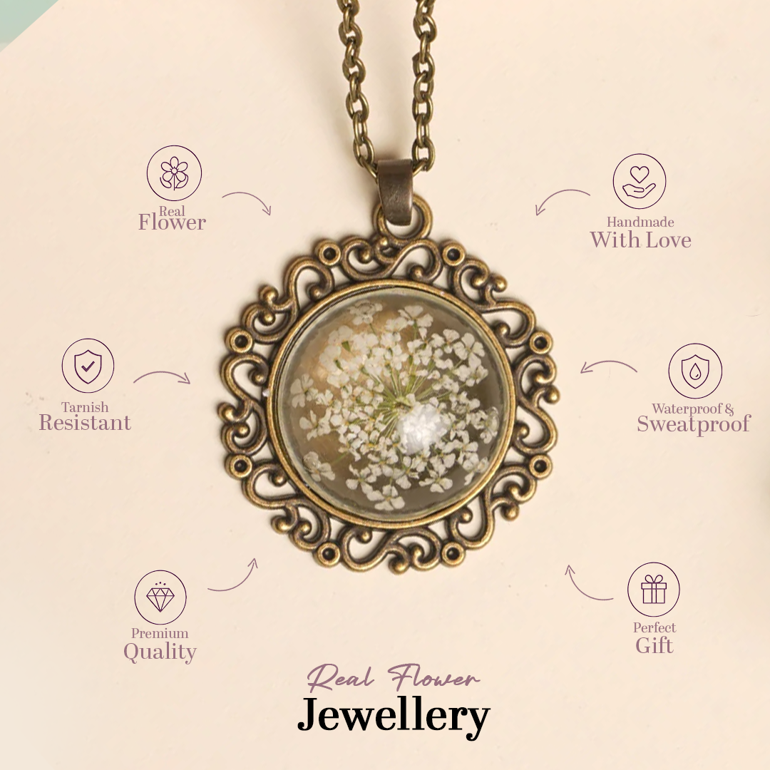 Victorian Queen Annes Lace Necklace