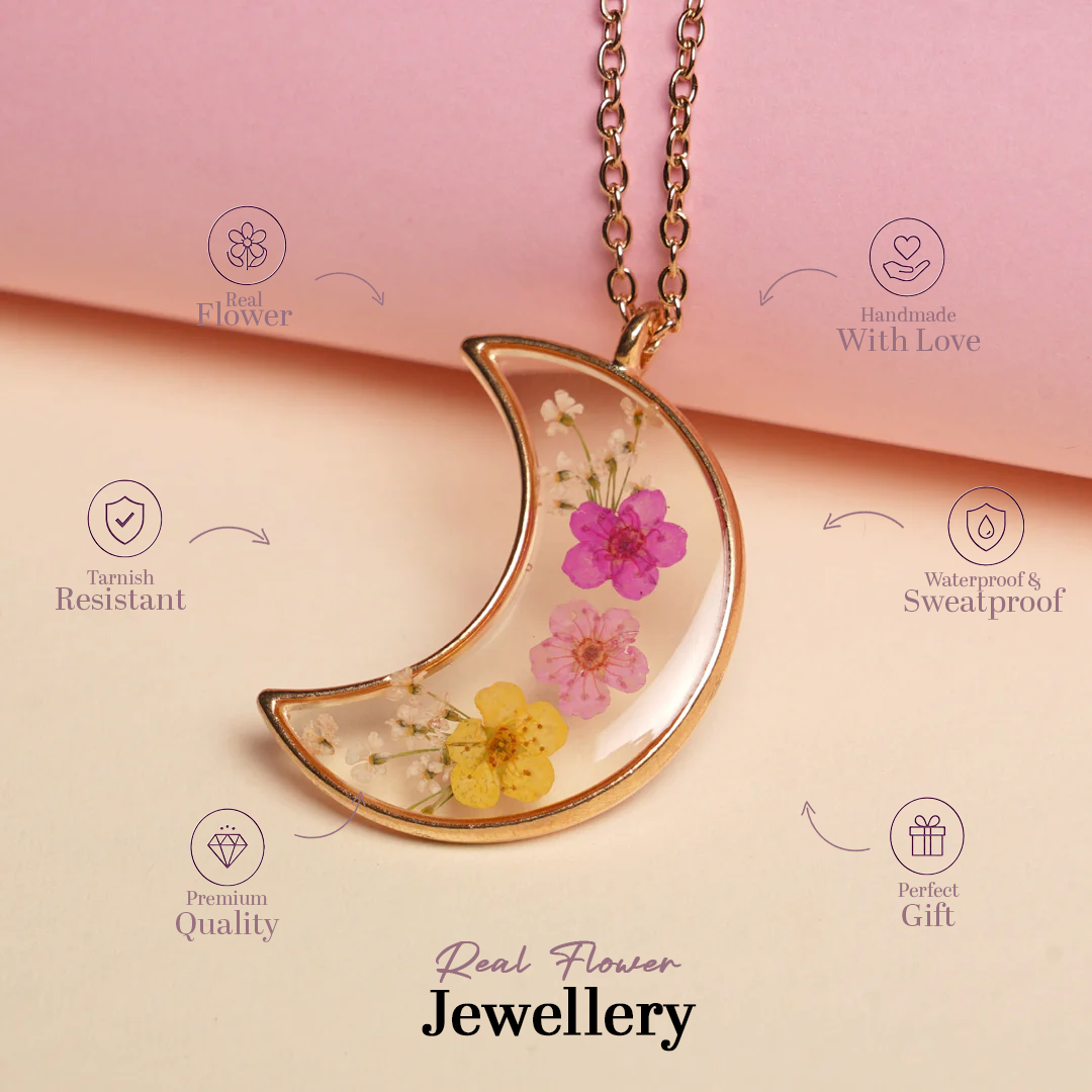Luna- Moon and Bloom Necklace