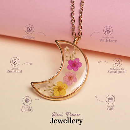 Luna- Moon and Bloom Necklace