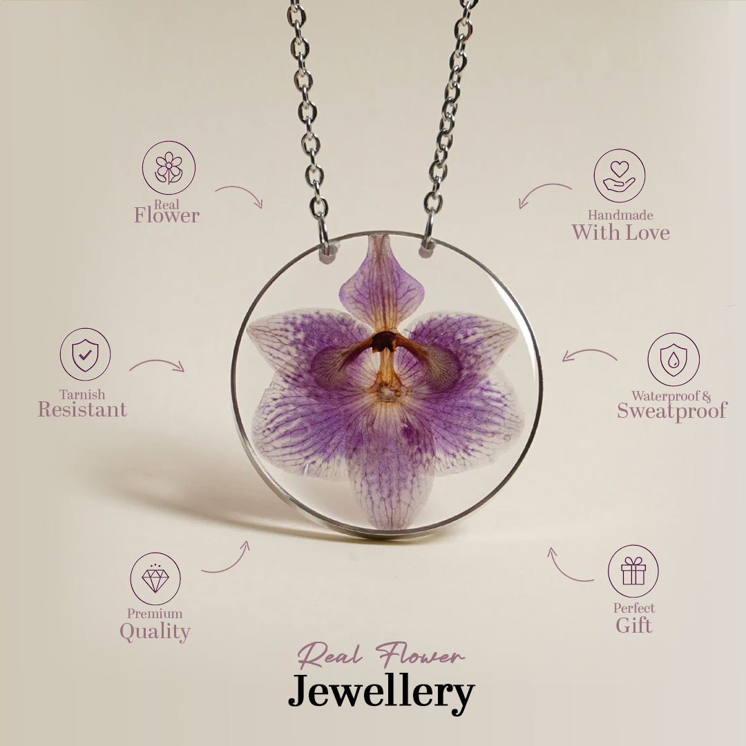 The Purple Orchid Charm