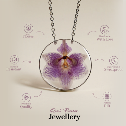 The Purple Orchid Charm