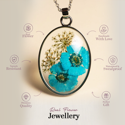 Blue Wildflower Pendant