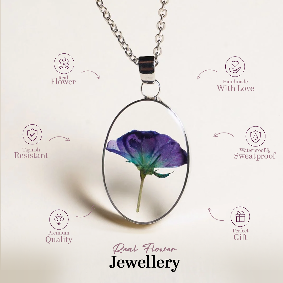 Blue Rose Pendant